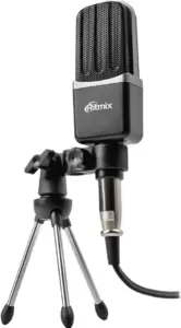 Проводной микрофон Ritmix RDM-123 (черный) фото