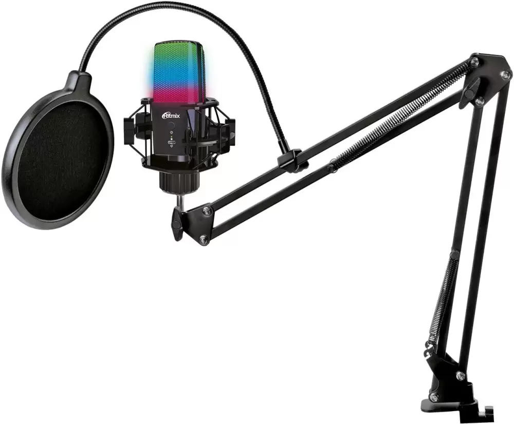 Проводной микрофон Ritmix RDM-270 (черный) фото