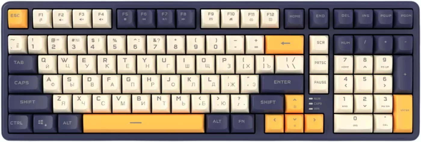 Ritmix RKB-602BL (синий/бежевый)