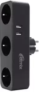 Сетевой фильтр Ritmix RM-032 (черный) фото