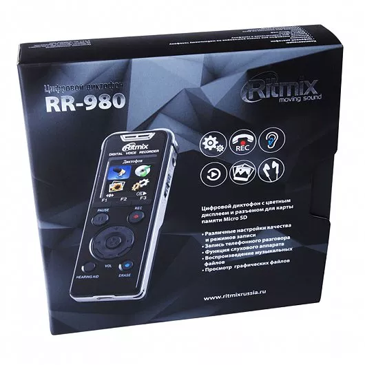 Цифровой диктофон Ritmix RR-980 4Gb фото 5