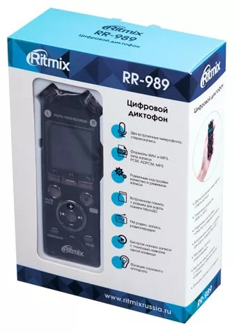 Цифровой диктофон Ritmix RR-989 8Gb фото 5