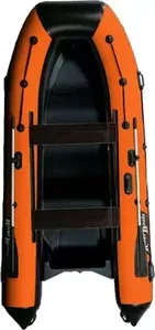 Надувная лодка RiverBoats RB-380 RIB оранжево-черная фото