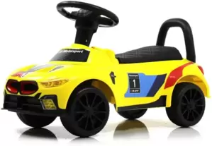 Детский толокар RiverToys BMW F003FF (желтый) фото