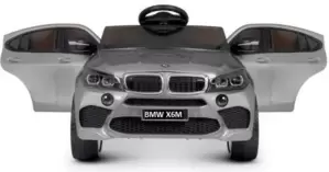 Детский электромобиль RiverToys BMW X6M Lux X011XX (серебристый автокраска) icon