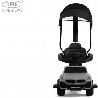 Детский толокар RiverToys BMW Z005ZZ-BP (серый) фото 2
