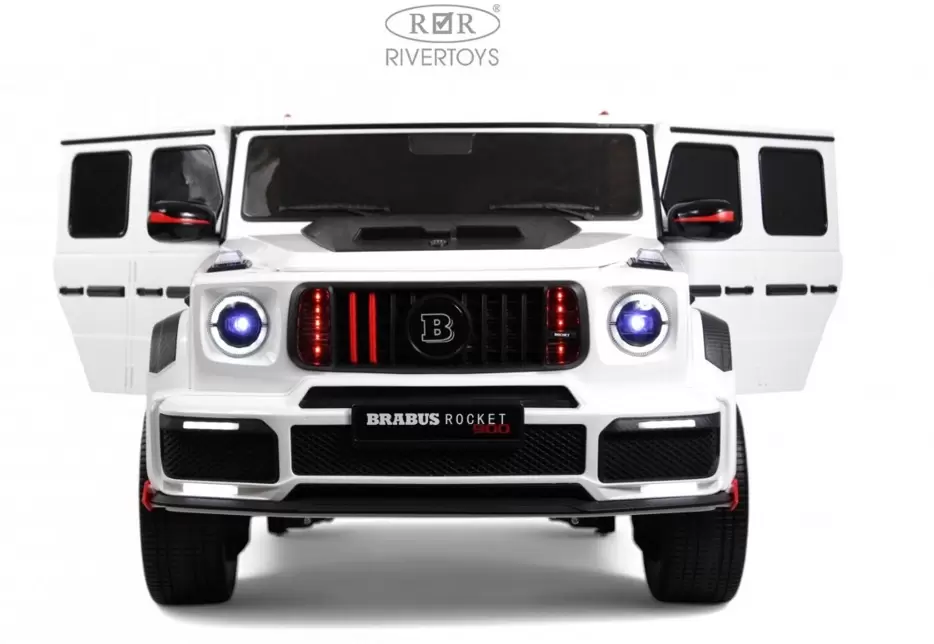 Детский электромобиль RiverToys Brabus Z888ZZ (белый) фото