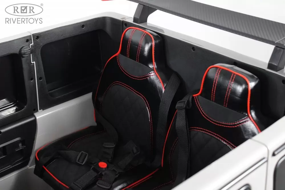 Детский электромобиль RiverToys Brabus Z888ZZ (белый) фото