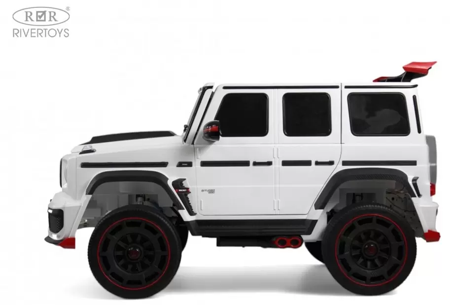 Детский электромобиль RiverToys Brabus Z888ZZ (белый) фото