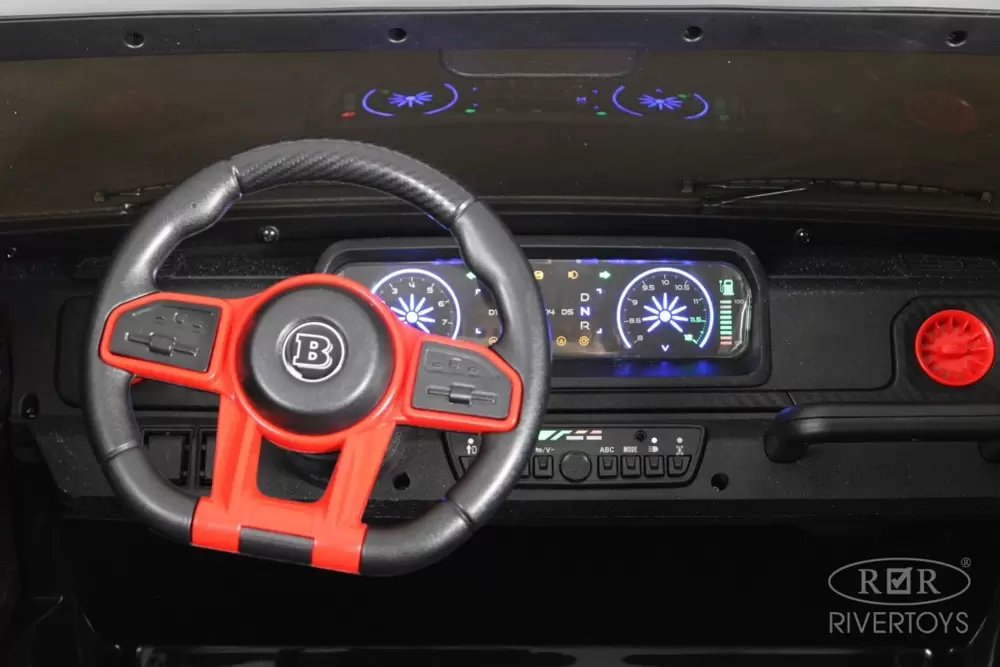 Детский электромобиль RiverToys Brabus Z888ZZ (черный) фото