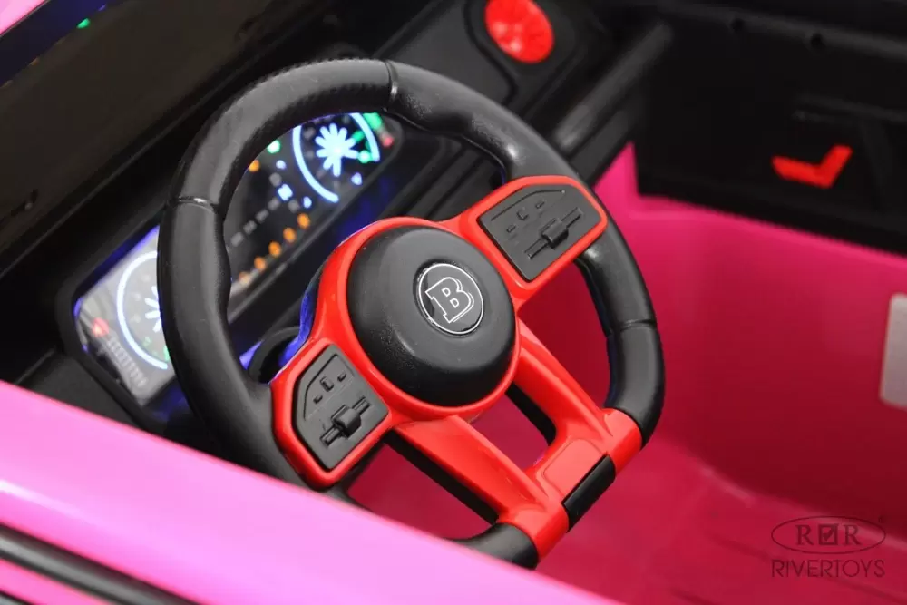 Детский электромобиль RiverToys Brabus Z888ZZ (розовый) фото