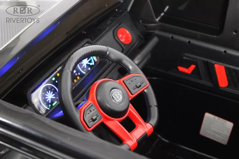 Детский электромобиль RiverToys Brabus Z888ZZ (серый) фото