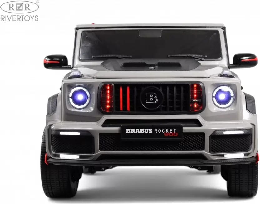 Детский электромобиль RiverToys Brabus Z888ZZ (серый) фото
