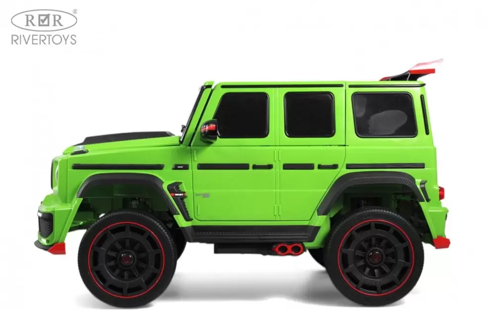 Детский электромобиль RiverToys Brabus Z888ZZ (зеленый) фото