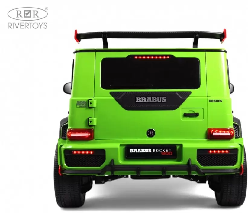 Детский электромобиль RiverToys Brabus Z888ZZ (зеленый) фото