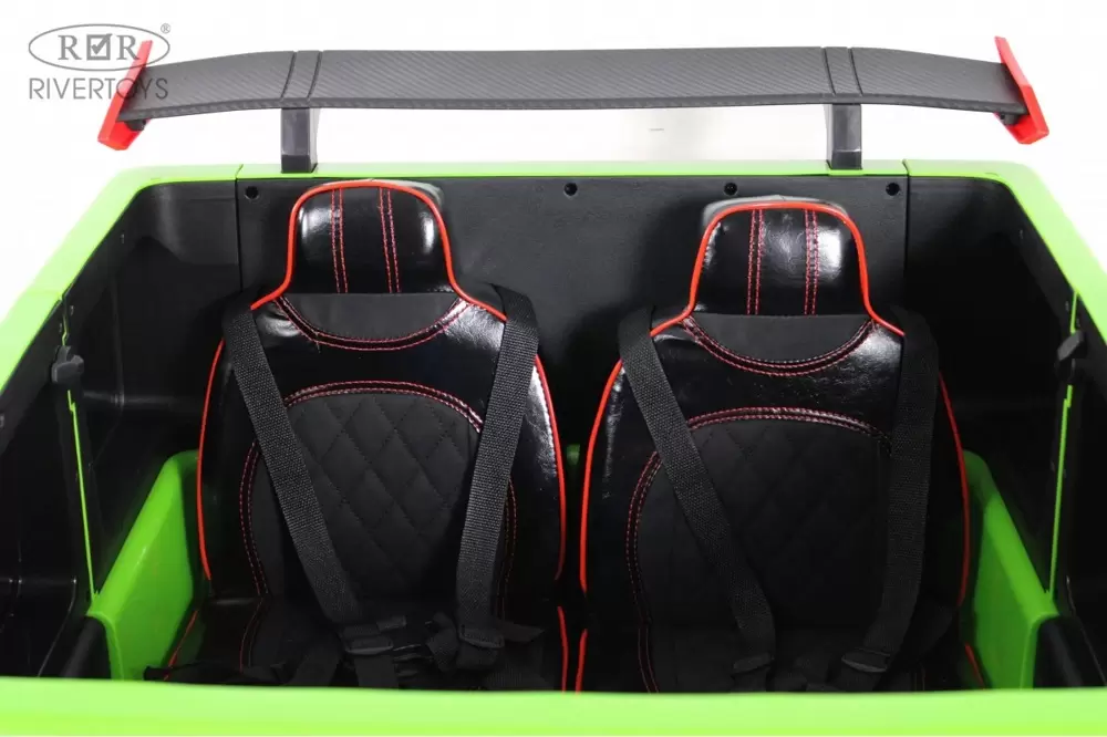 Детский электромобиль RiverToys Brabus Z888ZZ (зеленый) фото