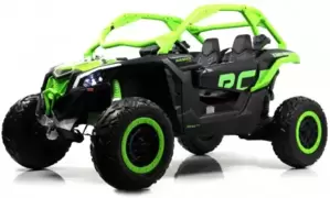 Детский электромобиль RiverToys BRP Can-Am Maverick Y111YY (зеленый) фото