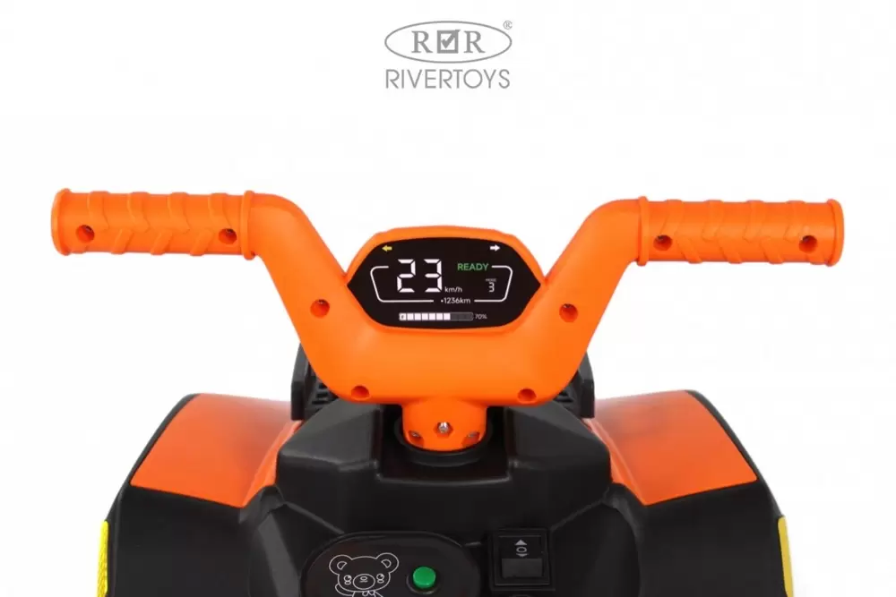 Детский электроквадроцикл RiverToys G400GG (оранжевый) фото