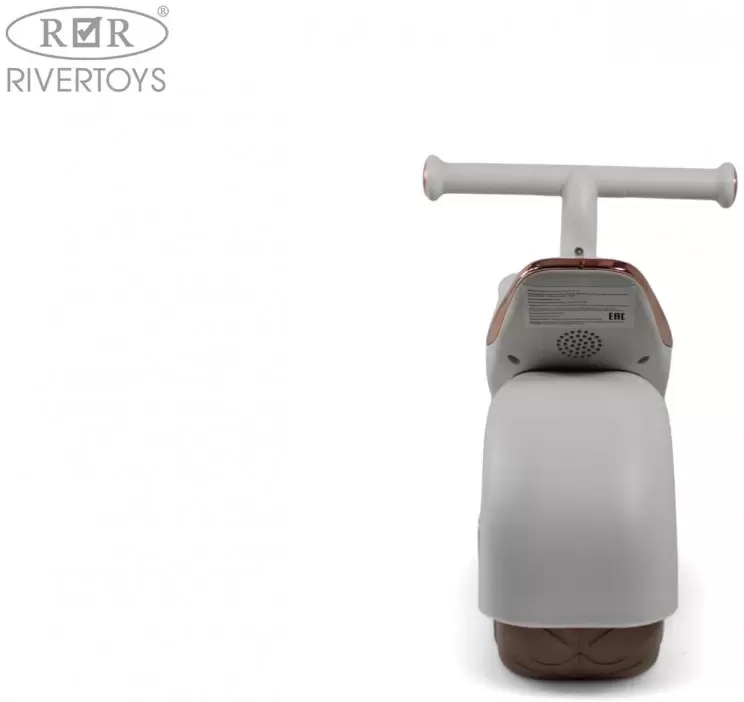 Детский беговел RiverToys HB-222 (коричневый) фото