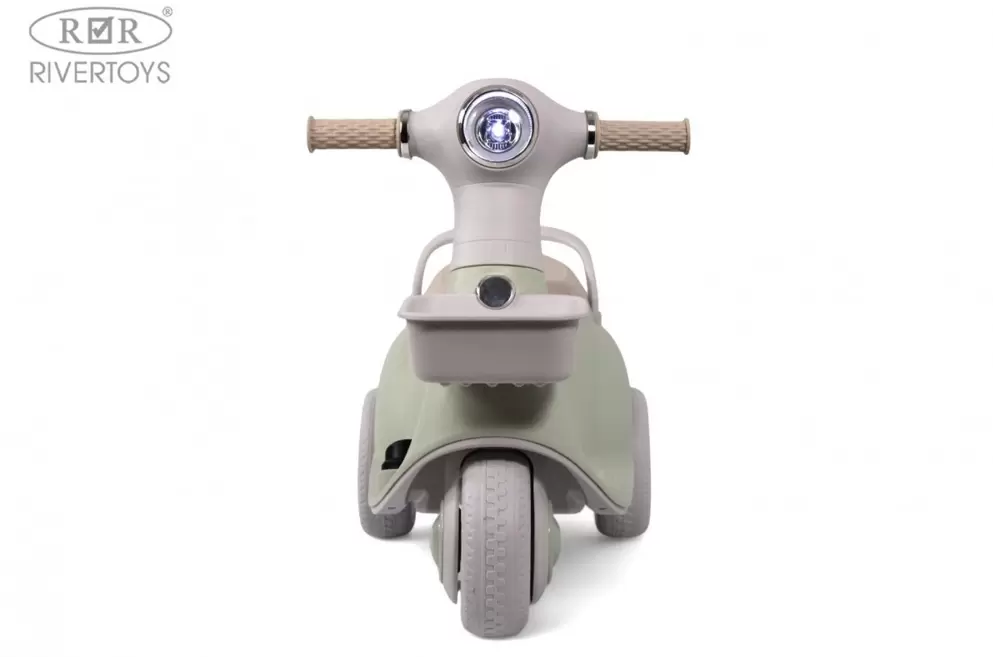 Детский электроскутер RiverToys K011PX (зеленый) фото