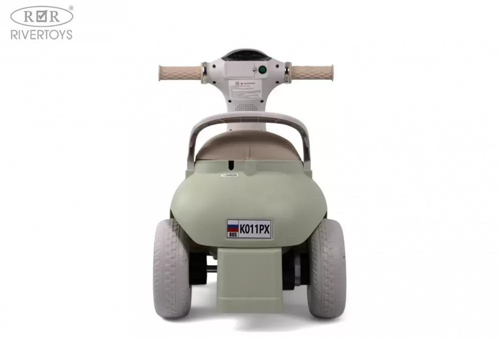 Детский электроскутер RiverToys K011PX (зеленый) фото