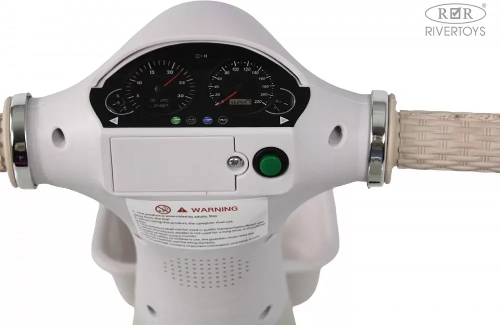 Детский электроскутер RiverToys K011PX (зеленый) фото