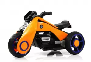 Детский электротрицикл RiverToys K333PX (оранжевый) фото