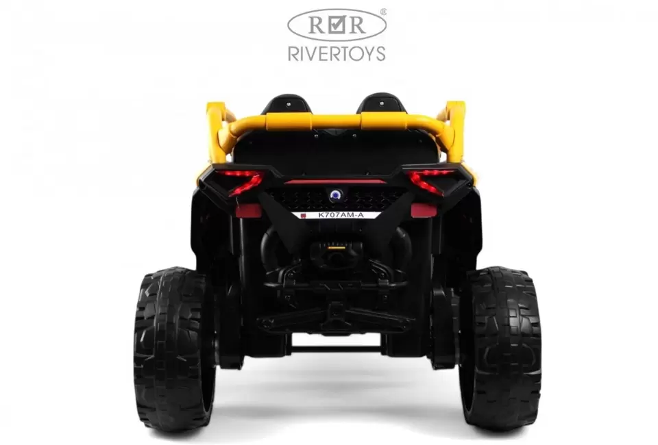 Детский электромобиль RiverToys K707AM-A (желтый) фото