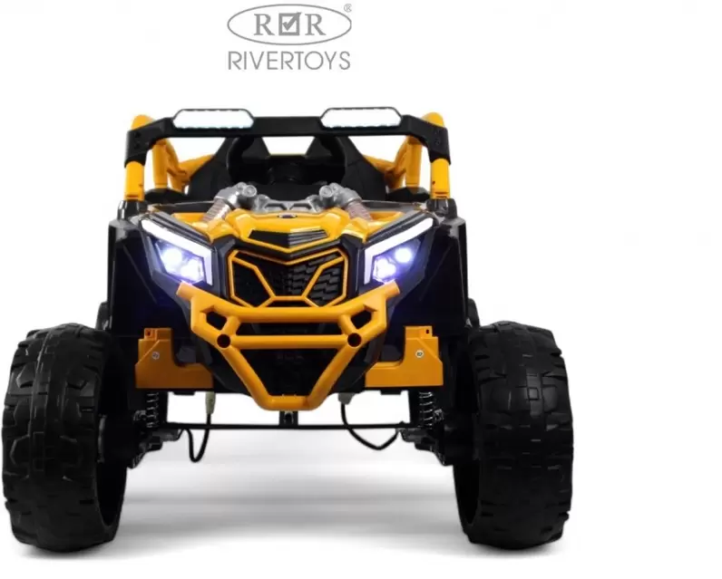 Детский электромобиль RiverToys K707AM-A (желтый) фото