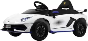 Детский электромобиль RiverToys K888PX Lamborghini (белый)  фото