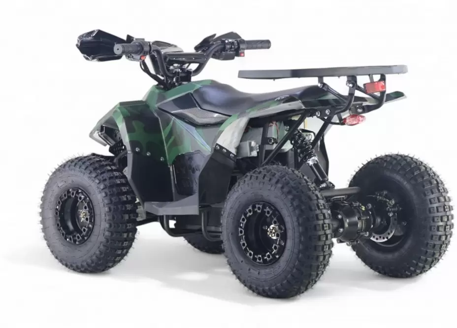 Детский электроквадроцикл RiverToys LEON 48V (зеленый камуфляж) фото