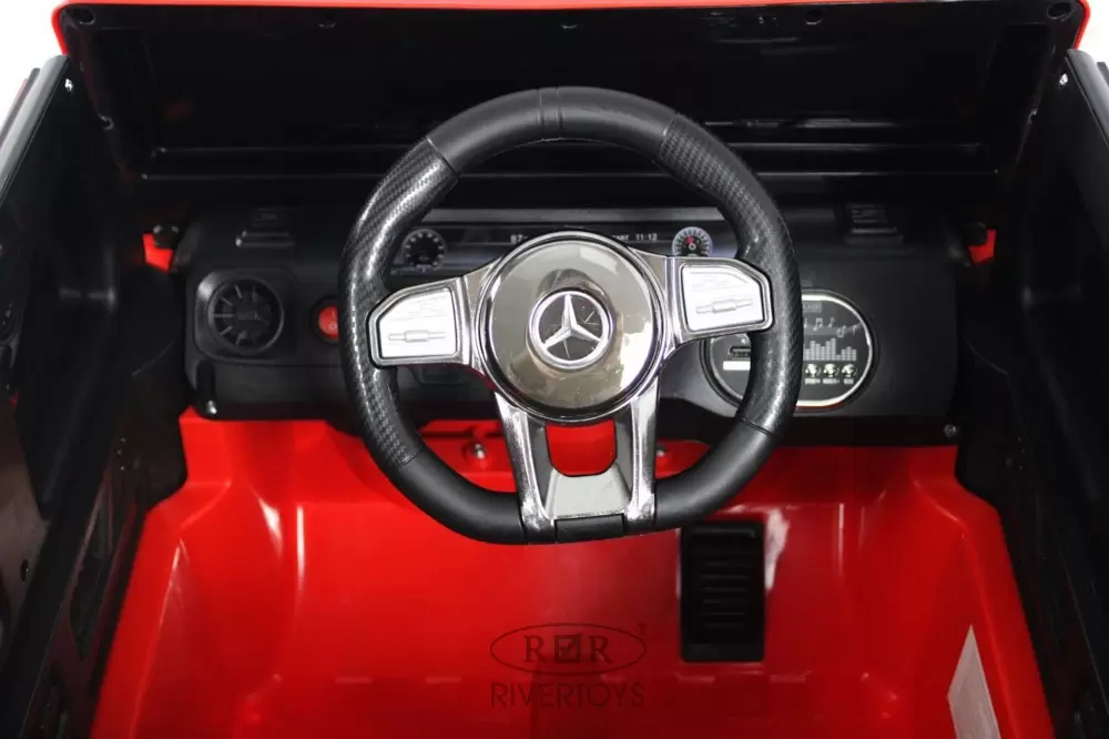 Детский электромобиль RiverToys Mercedes-AMG G63 4WD G333GG (красный) фото