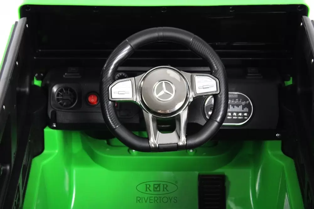 Детский электромобиль RiverToys Mercedes-AMG G63 4WD G333GG (зеленый) фото