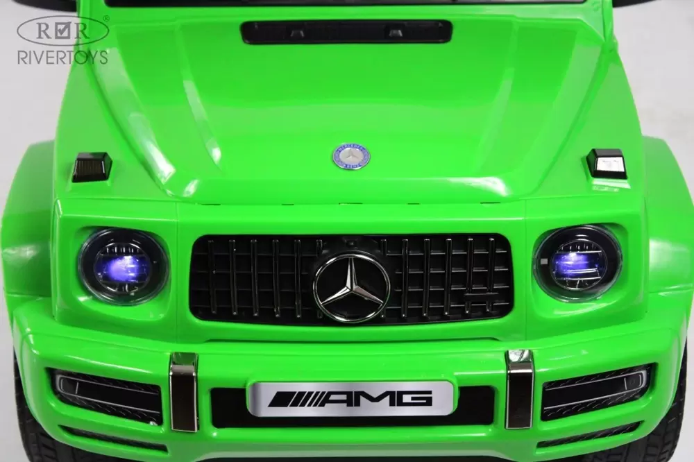 Детский электромобиль RiverToys Mercedes-AMG G63 4WD G333GG (зеленый) фото
