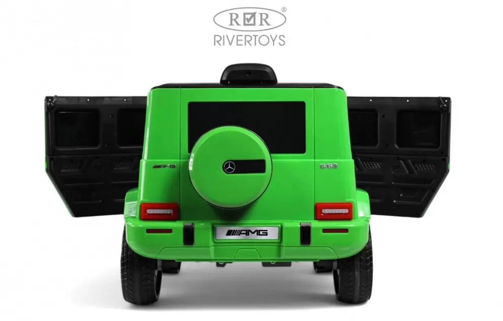 Детский электромобиль RiverToys Mercedes-AMG G63 4WD G333GG (зеленый) фото