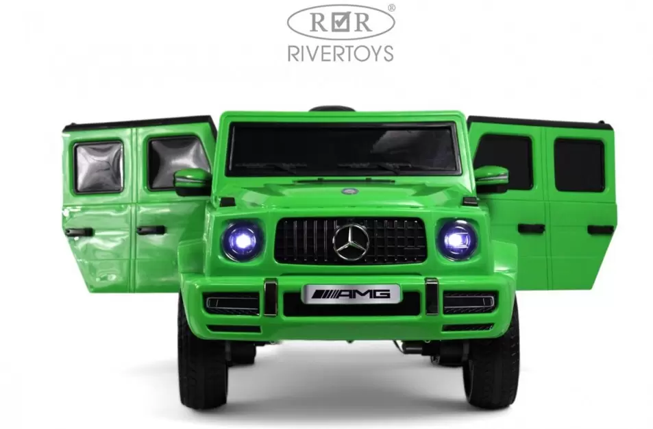 Детский электромобиль RiverToys Mercedes-AMG G63 4WD G333GG (зеленый) фото