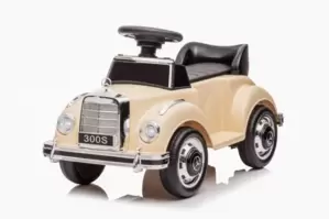 Детский толокар-электромобиль RiverToys Mercedes-Benz 300S LS-128A (бежевый) фото