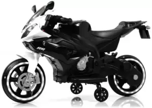 Детский электромотоцикл RiverToys X002XX (черно-белый) фото