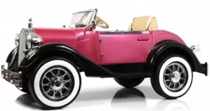 Детский электромобиль RiverToys X005XX (черно-розовый) icon