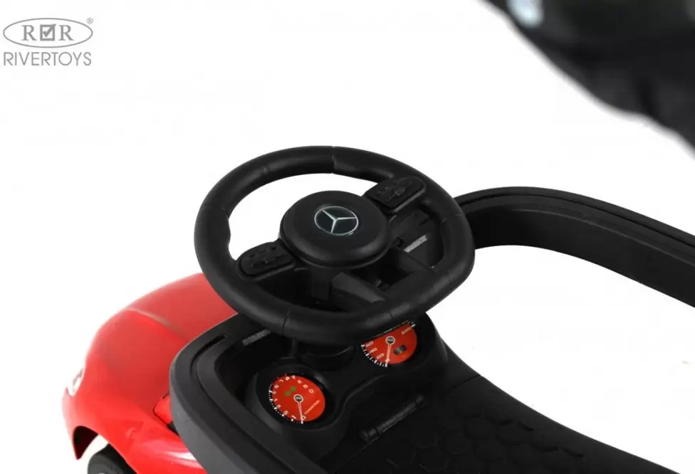 Детский толокар RiverToys Z005ZZ-M (оранжевый) фото