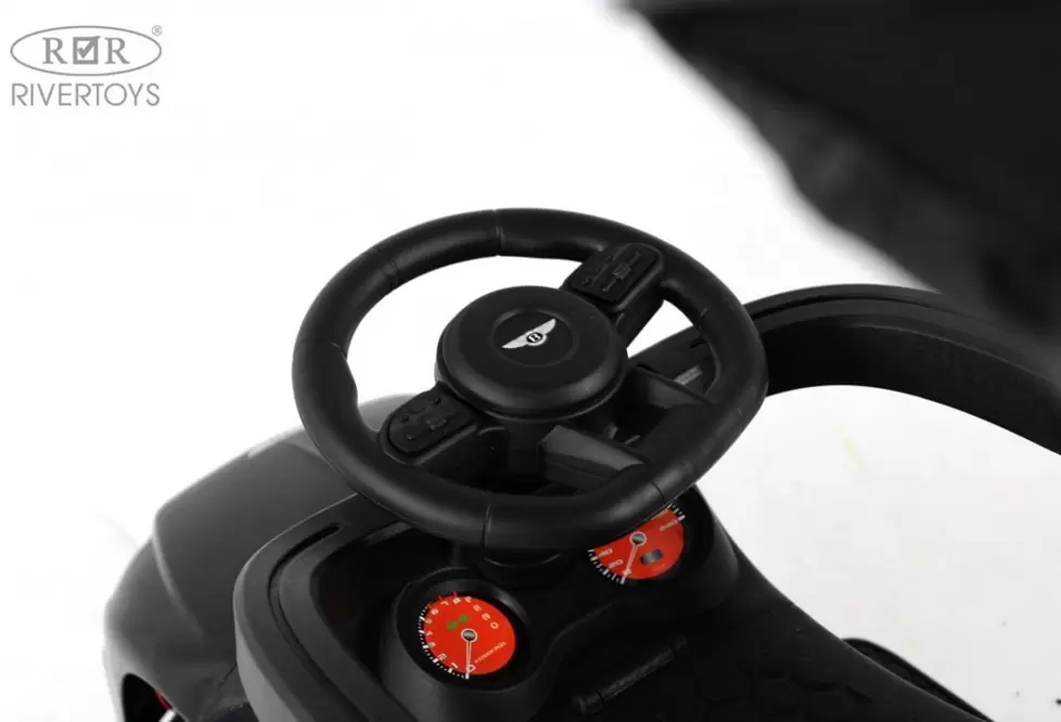 Детский толокар RiverToys Z005ZZ-T (черный) фото