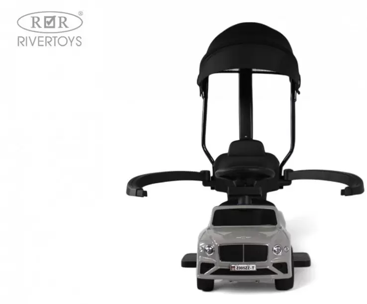 Детский толокар RiverToys Z005ZZ-T (серый) фото