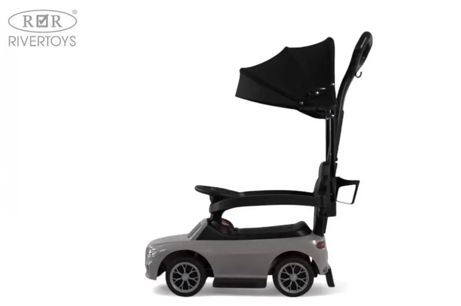 Детский толокар RiverToys Z005ZZ-T (серый) фото