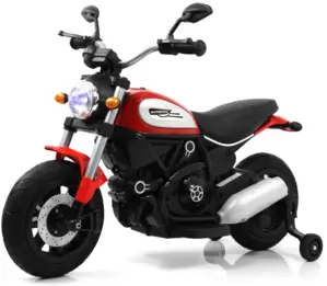 Детский электромотоцикл RiverToys Z111ZZ (красный) фото