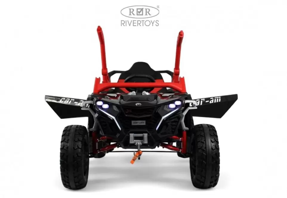 Детский электромобиль RiverToys Z707ZZ (черно-красный) фото