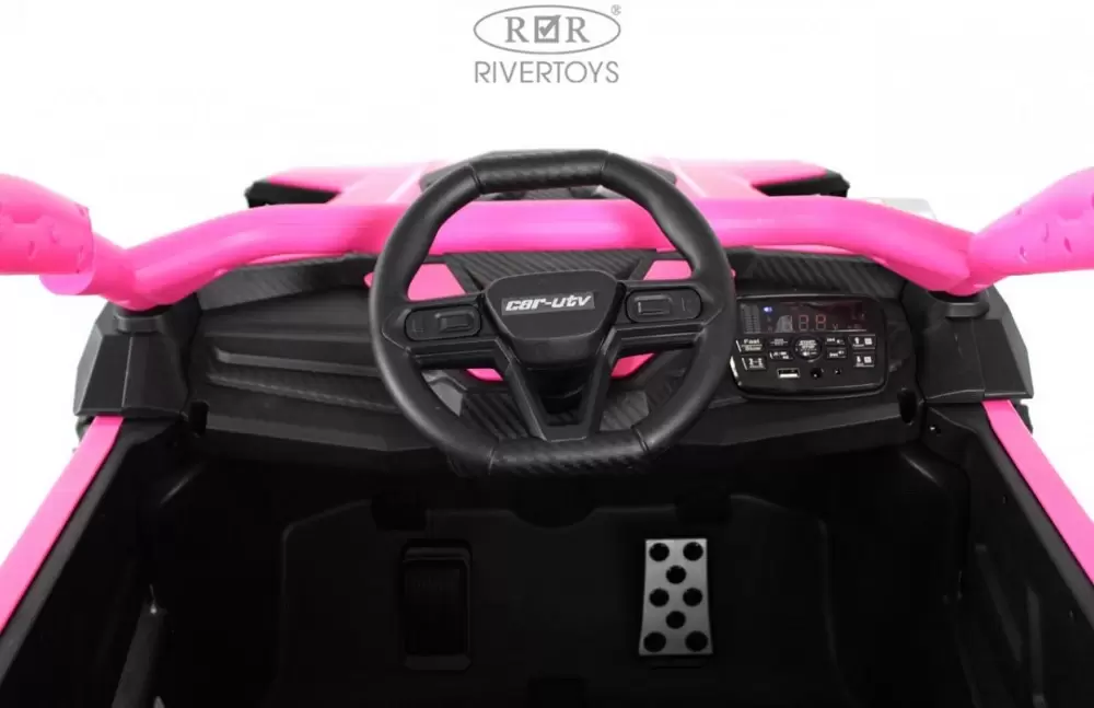 Детский электромобиль RiverToys Z707ZZ (розовый) фото