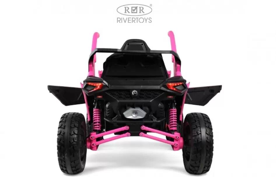 Детский электромобиль RiverToys Z707ZZ (розовый) фото