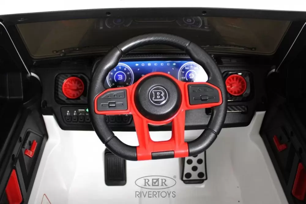 Детский электромобиль RiverToys Z777ZZ (белый) фото