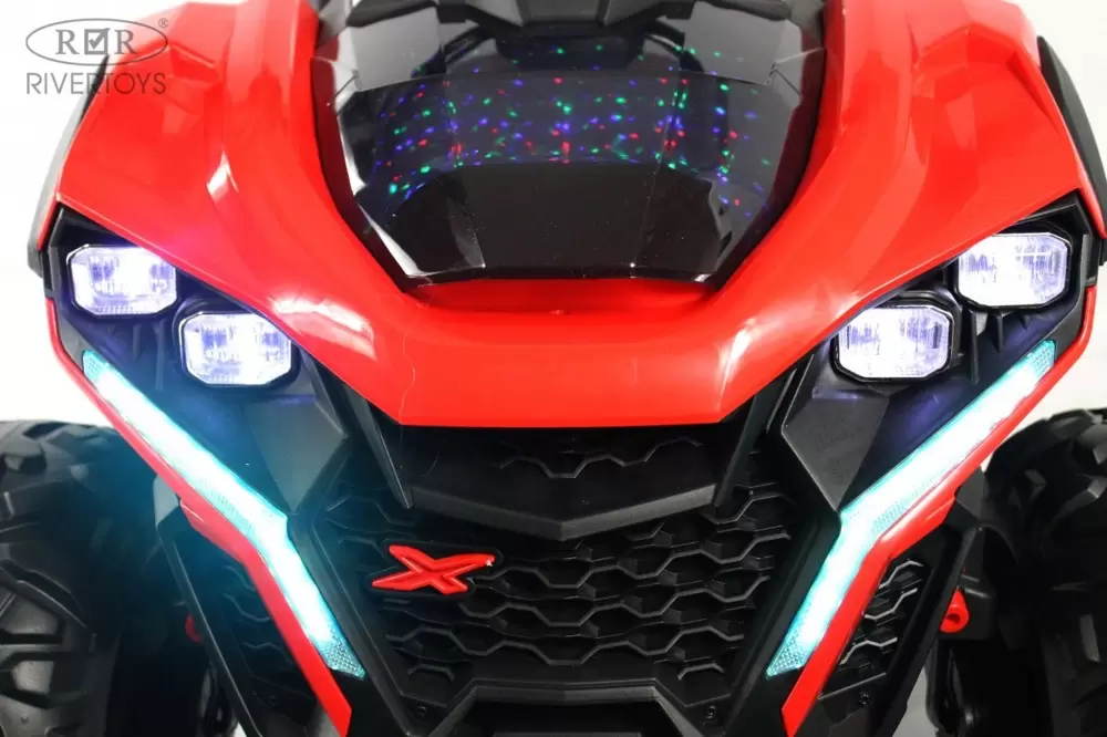 Детский электроквадроцикл RiverToys Z888VO 4WD (красный) фото