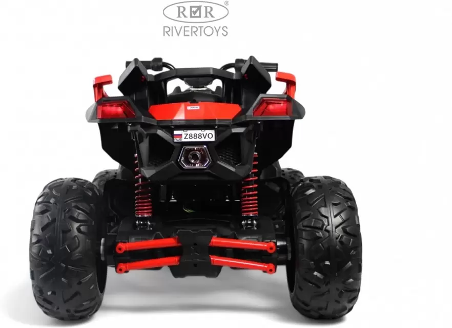 Детский электроквадроцикл RiverToys Z888VO 4WD (красный) фото